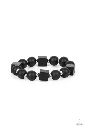 Paparazzi Timber Trendsetter - Black Bracelet