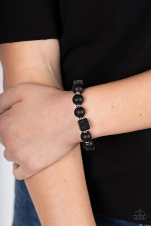 Paparazzi Timber Trendsetter - Black Bracelet