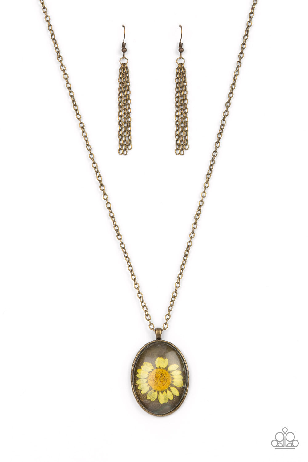 Paparazzi Prairie Passion - Yellow Necklace