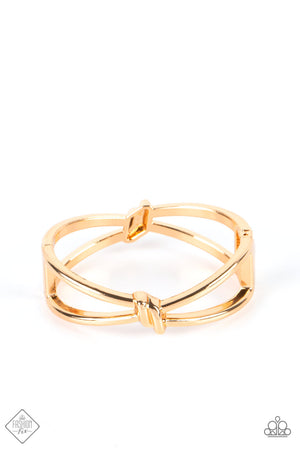 Paparazzi KNOT My First Rodeo - Gold Bracelet