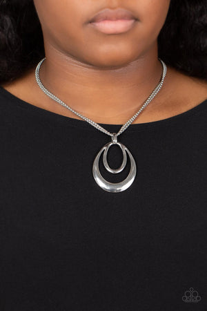 Paparazzi Suburban Storm - Silver Necklace