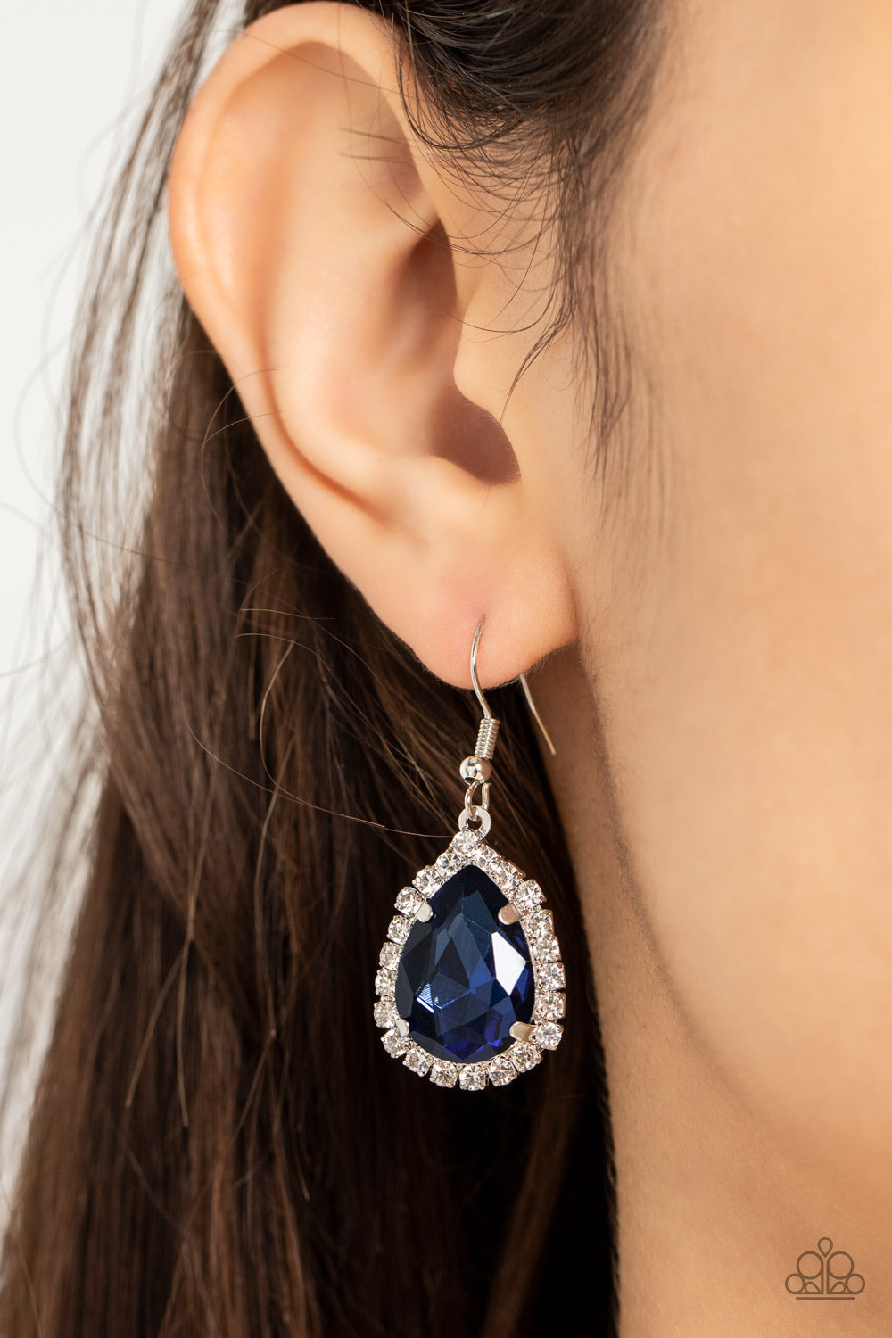 Paparazzi Bippity Boppity BOOM! - Blue Earrings