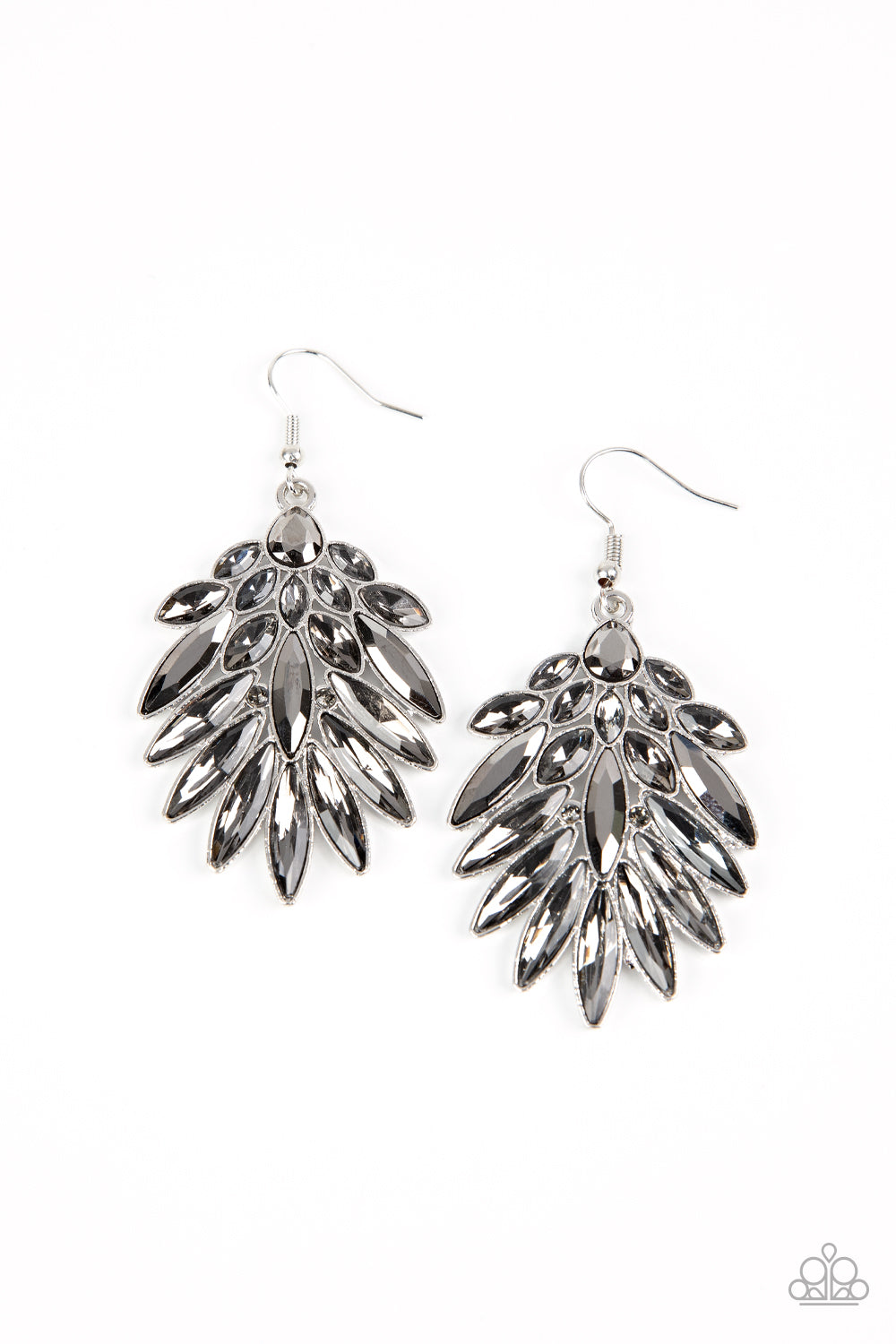 Paparazzi COSMIC-politan - Silver Earrings