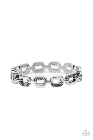 Paparazzi Powerhouse Plunder - Silver Bracelet