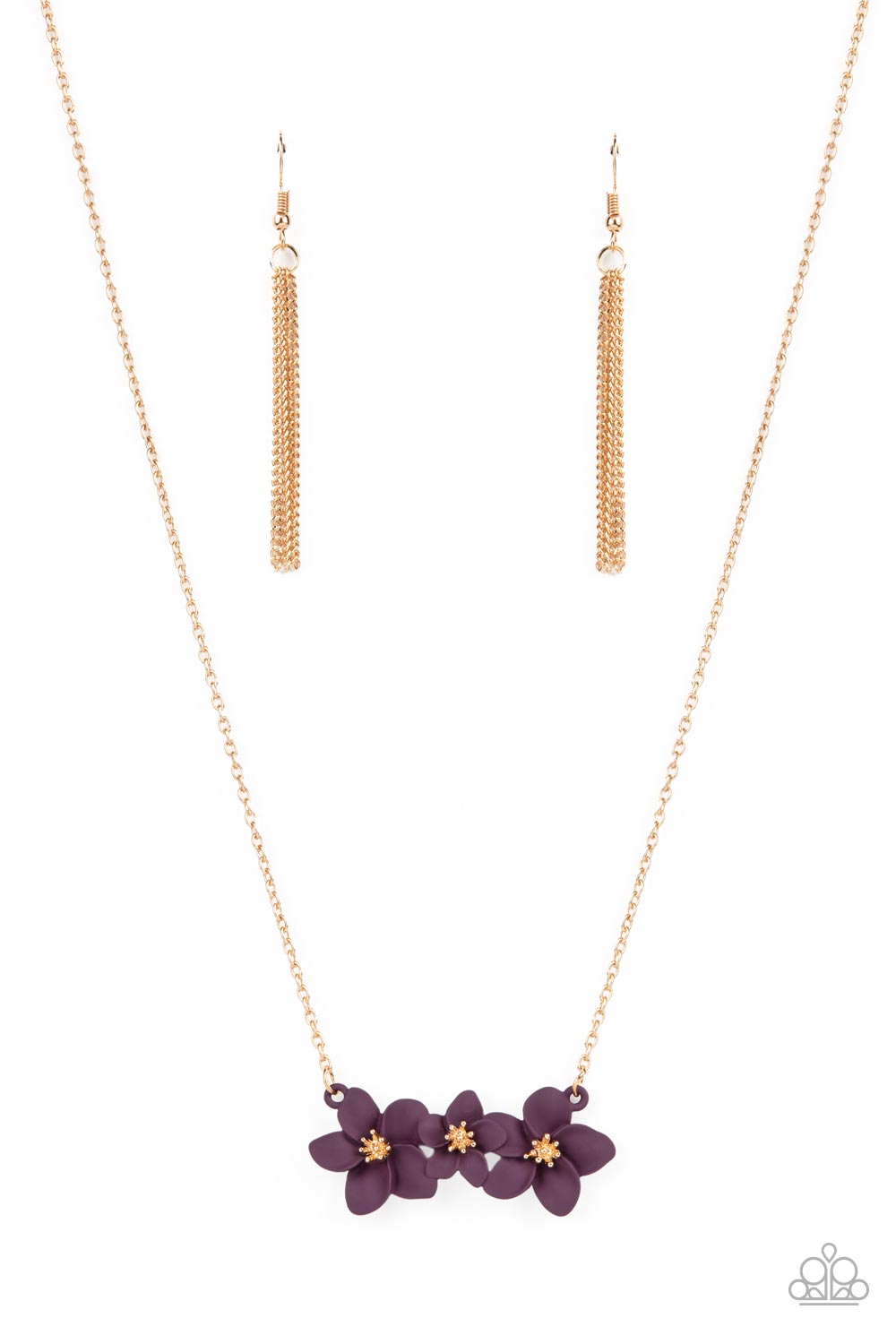 Paparazzi Petunia Picnic - Purple Necklace