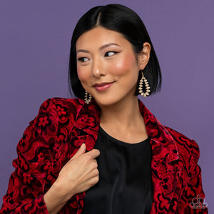 Paparazzi Absolutely Ageless - Gold Earrings