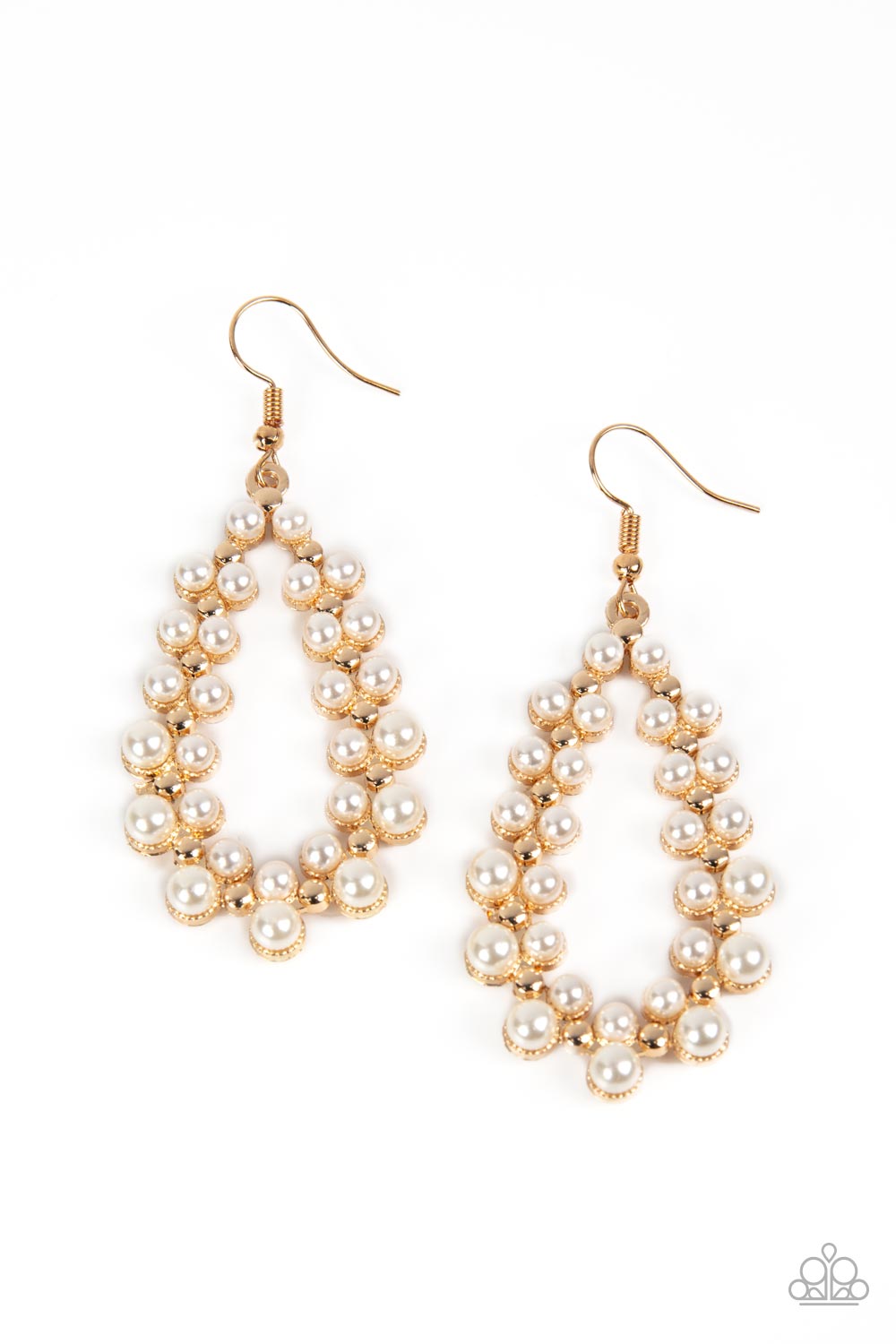 Paparazzi Absolutely Ageless - Gold Earrings