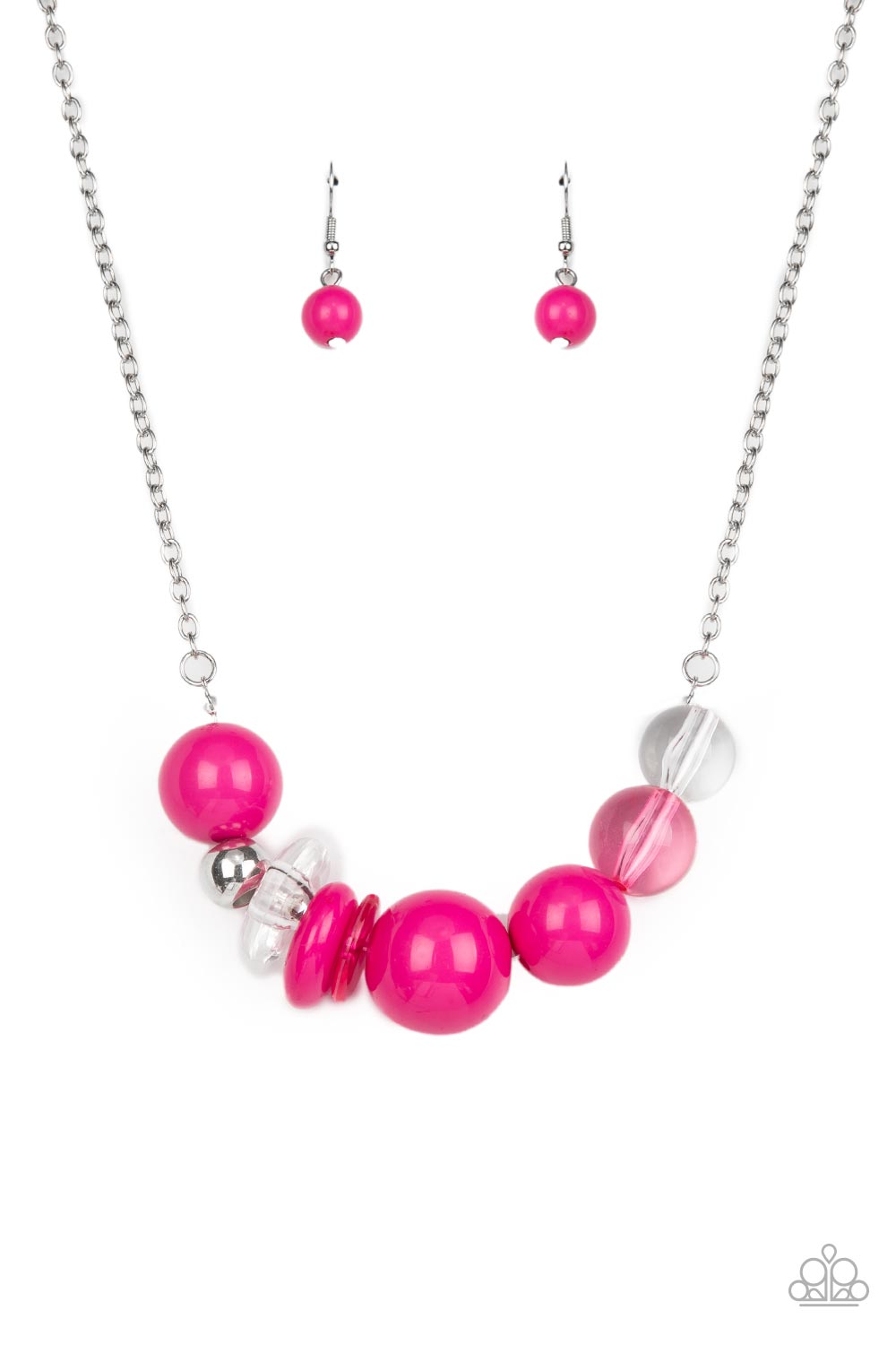 Paparazzi Bauble Bonanza - Pink Necklace
