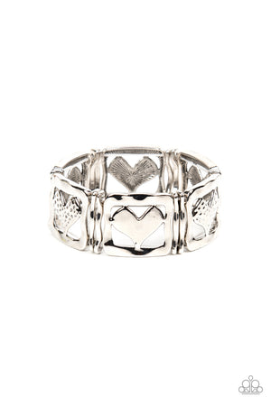 Paparazzi Legendary Lovers - Silver Bracelet