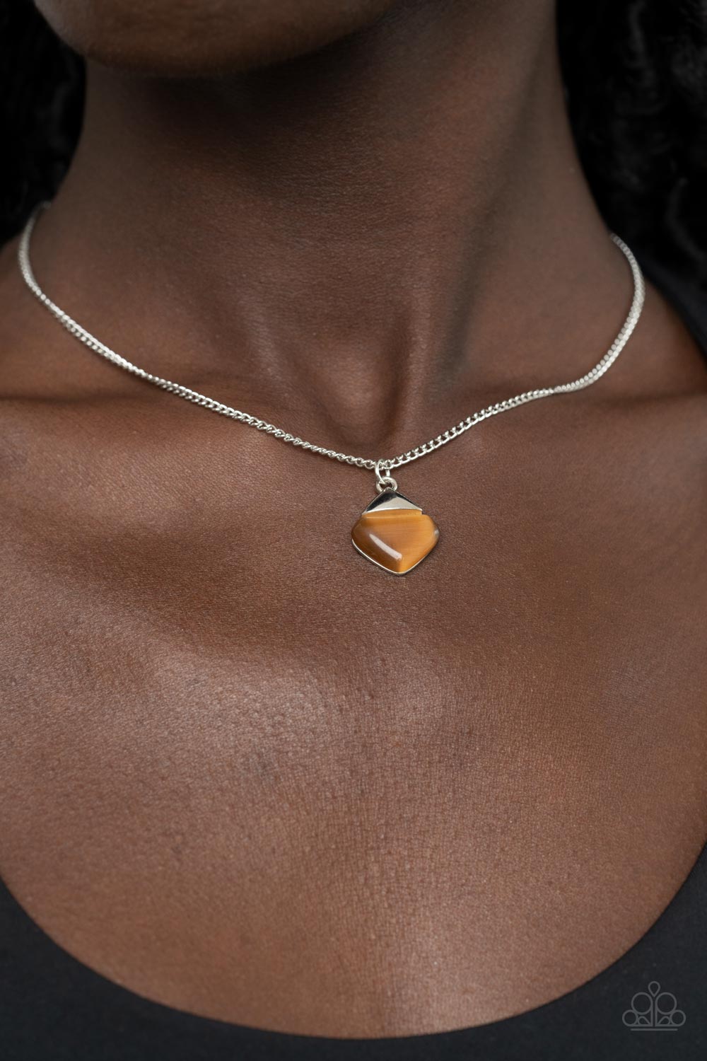 Paparazzi Gracefully Gemstone - Brown Necklace