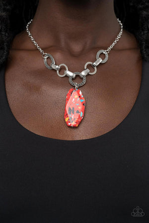 Paparazzi Mystical Mineral - Red Necklace