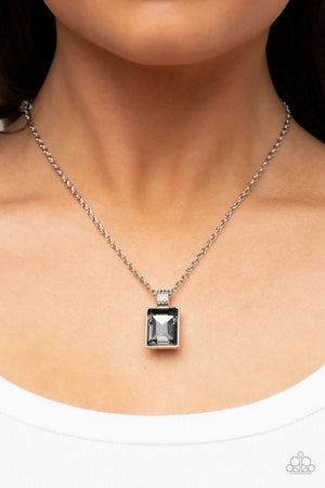 Paparazzi Understated Dazzle - Silver Necklace