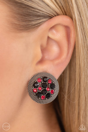Paparazzi Stellar Status - Multi Clip-On Earrings