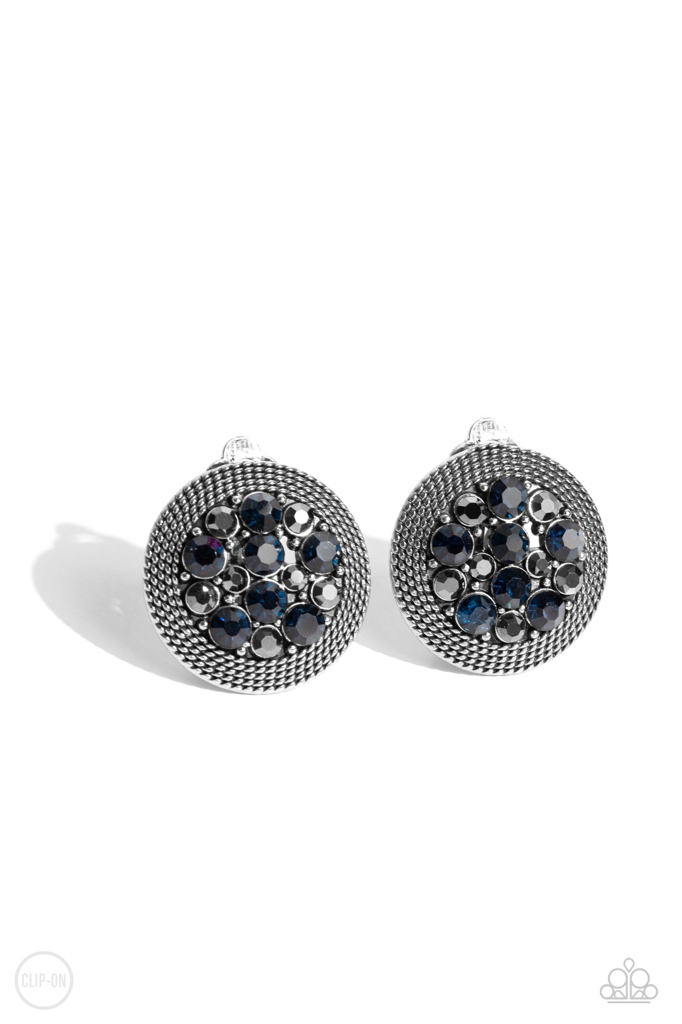 Paparazzi Stellar Status - Blue Clip-On Earrings