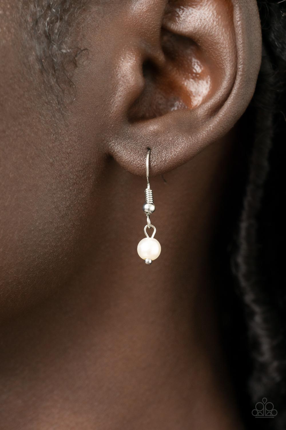 Paparazzi Pop It and LOCKET - White Necklace