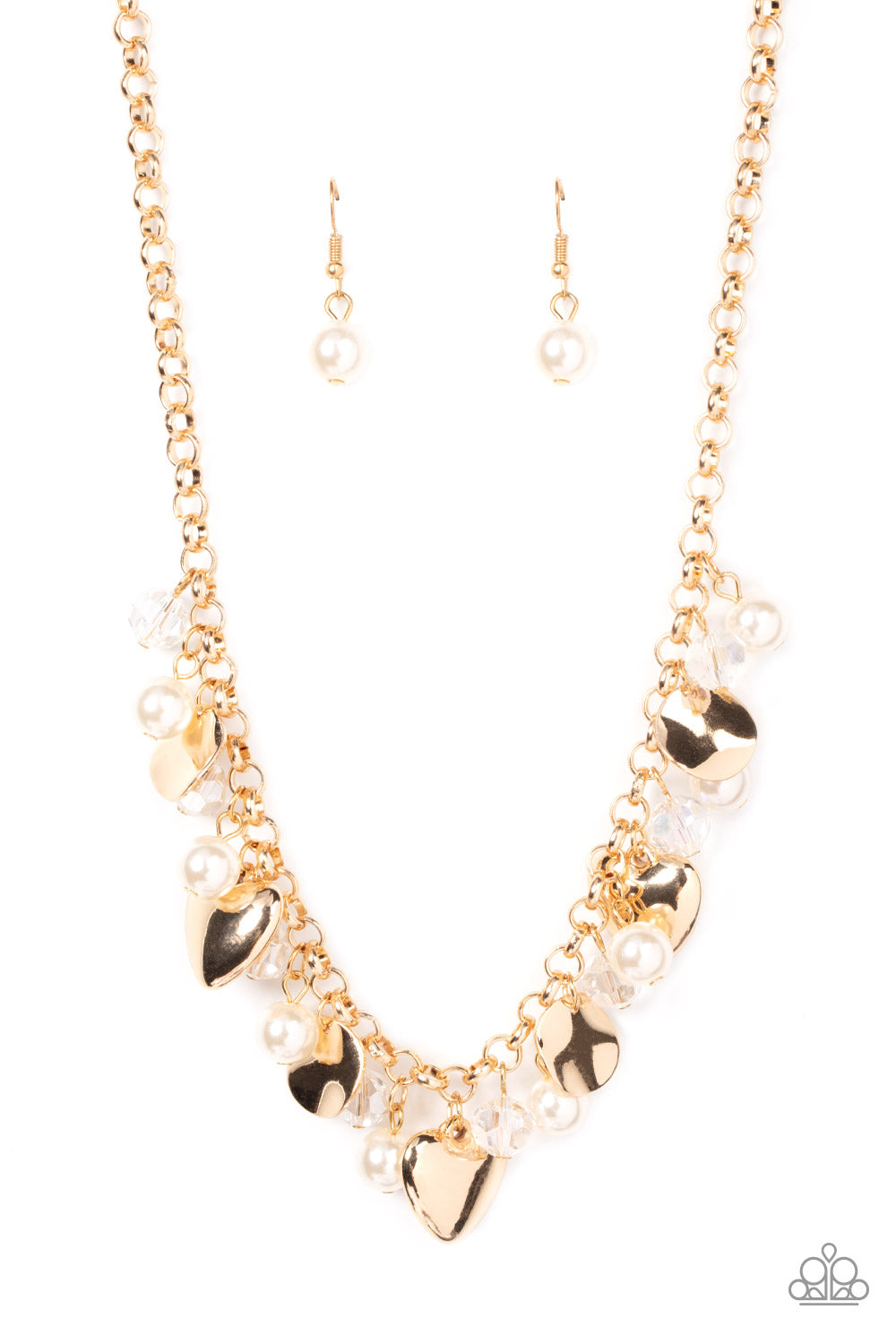 Paparazzi True Loves Trove - Gold Necklace