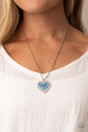Paparazzi Heart Full of Luster - Blue Necklace