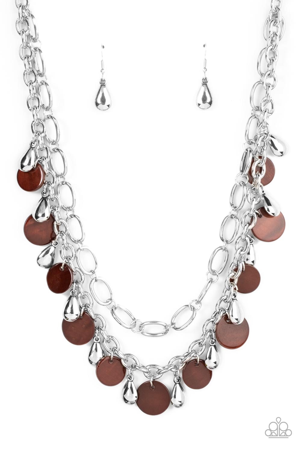 Paparazzi Beachfront Fabulous - Brown Necklace