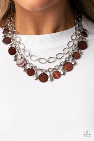 Paparazzi Beachfront Fabulous - Brown Necklace