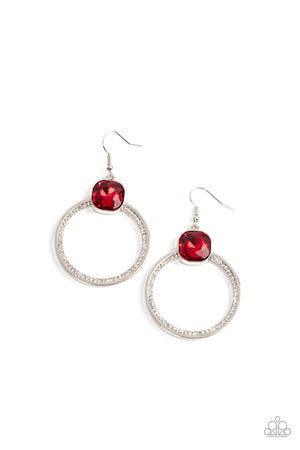 Paparazzi Cheers to Happily Ever After - Red Earrings