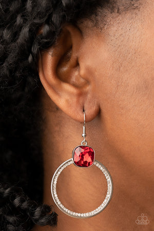 Paparazzi Cheers to Happily Ever After - Red Earrings