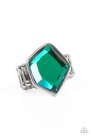 Paparazzi Abstract Escapade - Green Ring