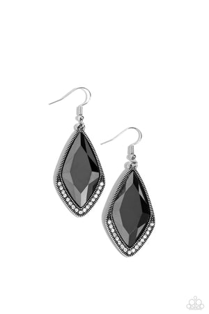 Paparazzi Deco Dazzle - Silver Earrings