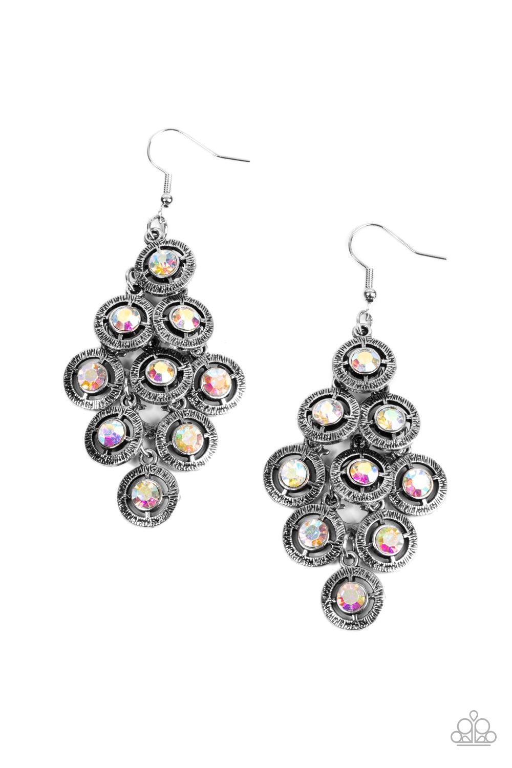 Paparazzi Constellation Cruise - Multi Iridescent Earrings
