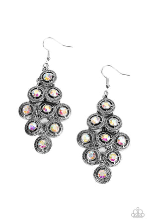 Paparazzi Constellation Cruise - Multi Iridescent Earrings