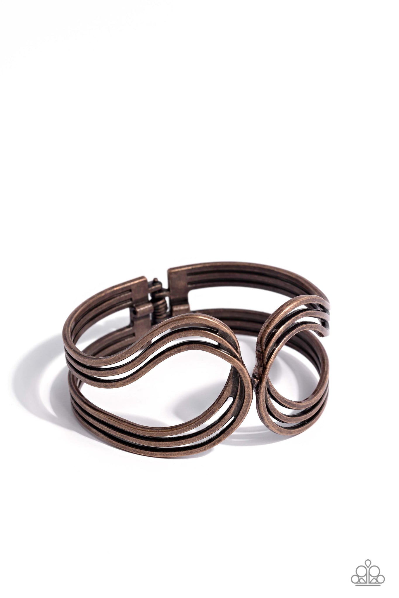 Paparazzi Shockwave Attitude - Copper Bracelet