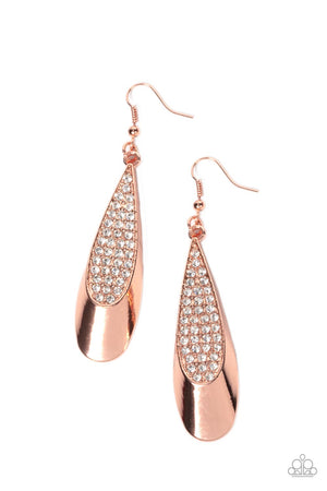 Paparazzi Prismatically Persuasive - Copper Earrings