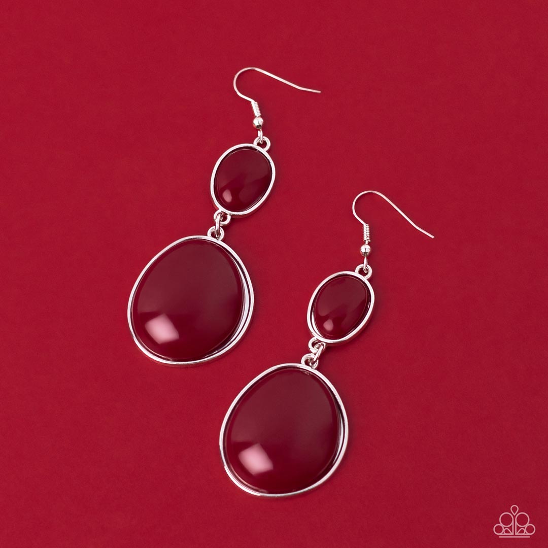Paparazzi Soulful Samba - Red Earrings