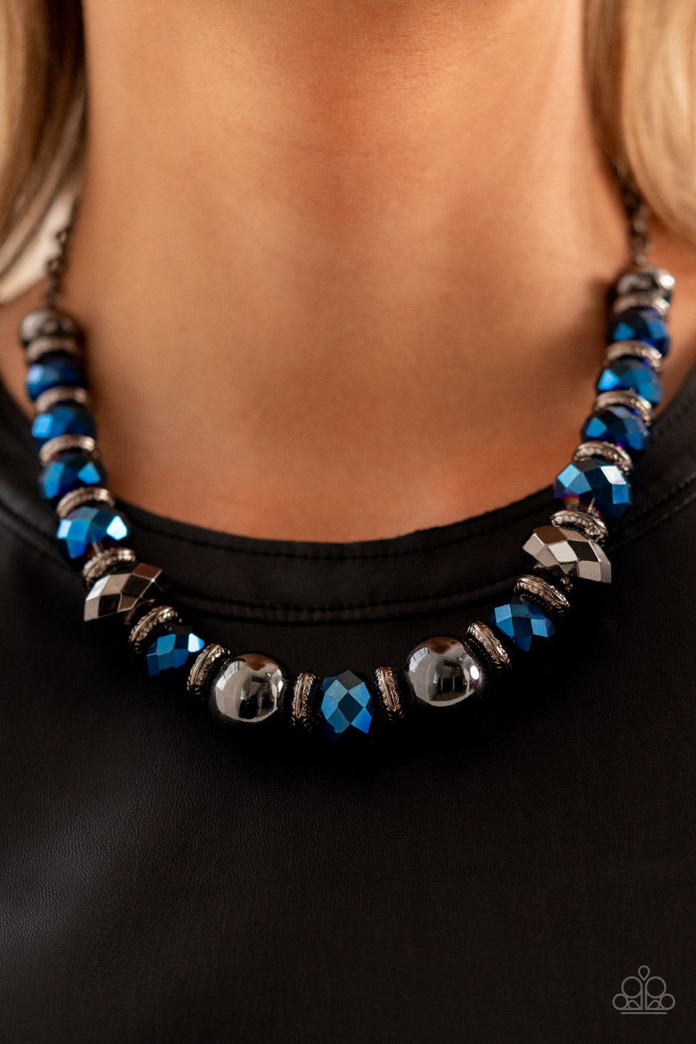 Paparazzi Life of the Party May 2022 - Interstellar Influencer Blue Necklace