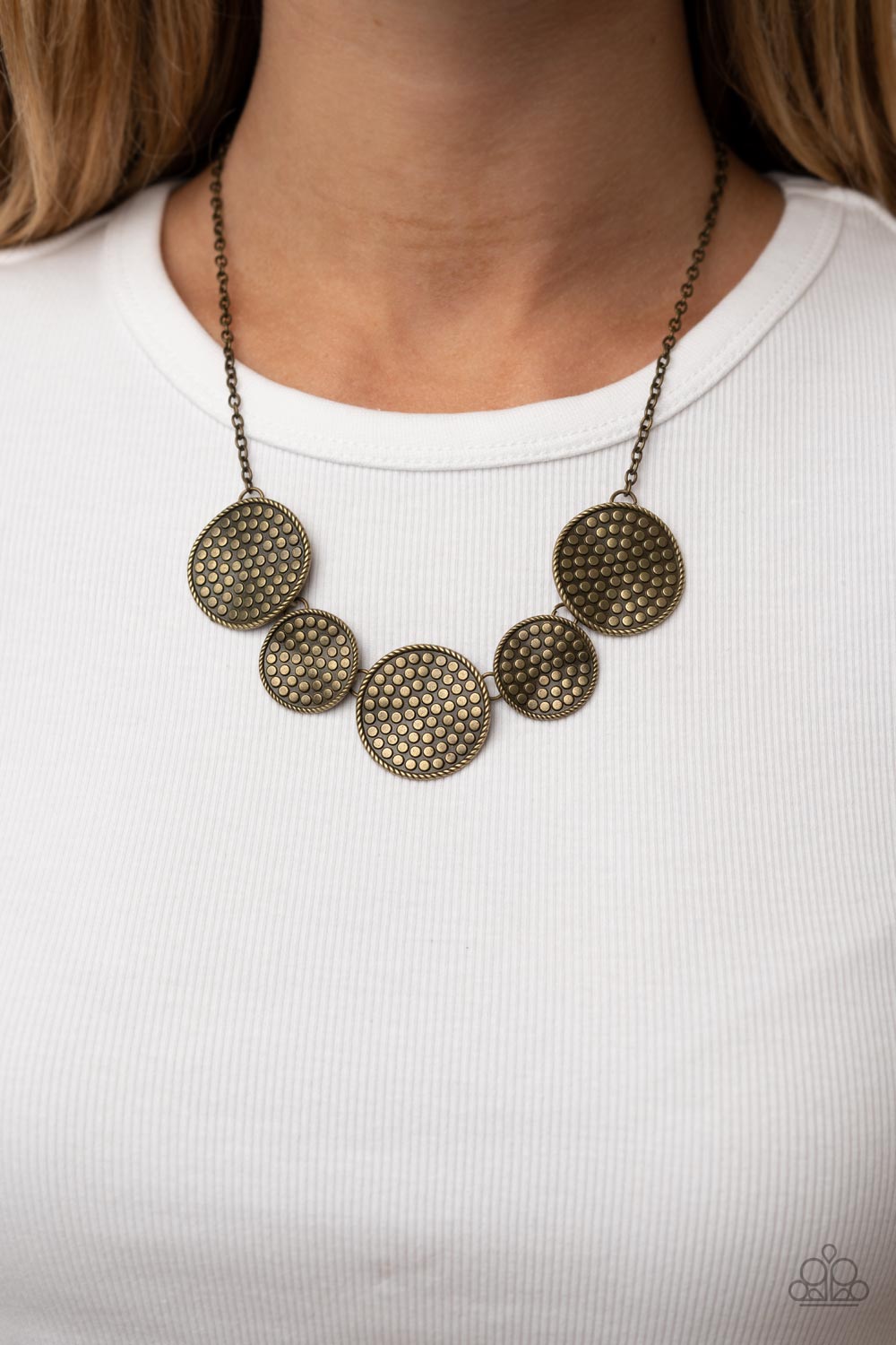 Paparazzi Self DISC-overy - Brass Necklace