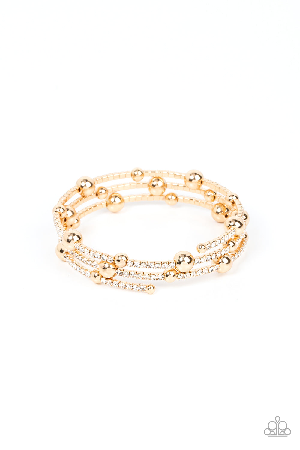 Paparazzi Spontaneous Shimmer - Gold Bracelet