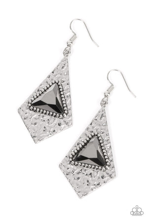 Paparazzi Cosmic Destination - Silver Earrings