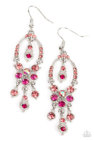 Paparazzi Sophisticated Starlet - Pink Earrings