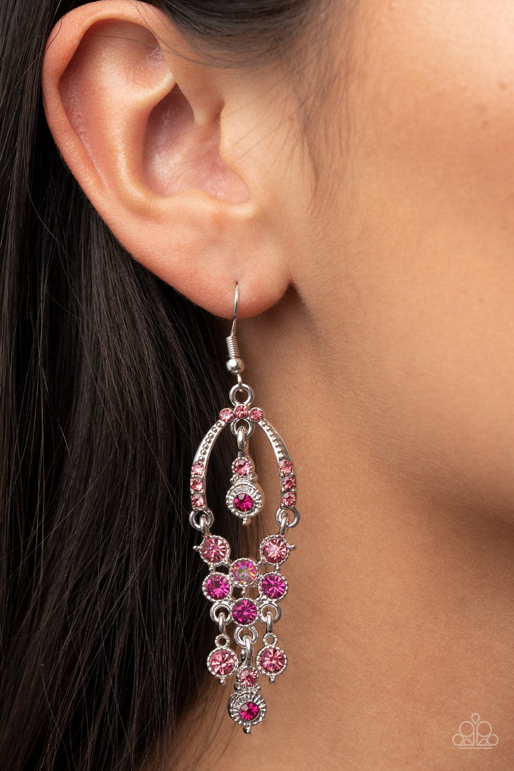 Paparazzi Sophisticated Starlet - Pink Earrings