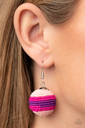 Paparazzi Zest Fest - Pink Earrings