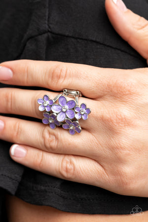 Paparazzi Boastful Blooms - Purple Ring