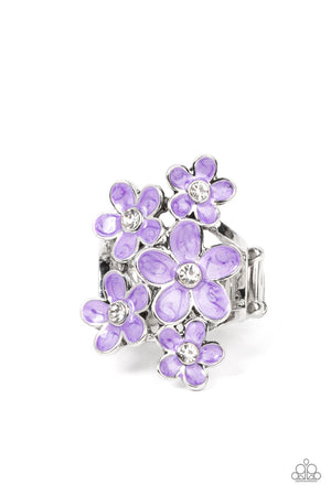 Paparazzi Boastful Blooms - Purple Ring