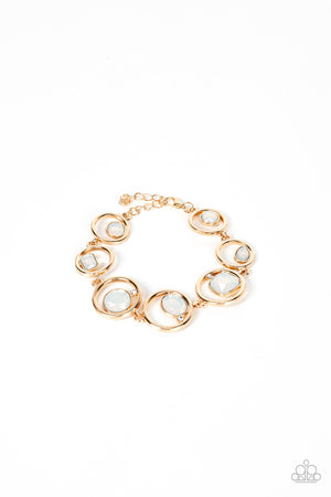 Paparazzi Big Night Out Gold Necklace & Date Night Drama Gold Bracelet