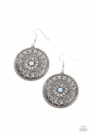 Paparazzi Spellbinding Botanicals - Blue Earrings