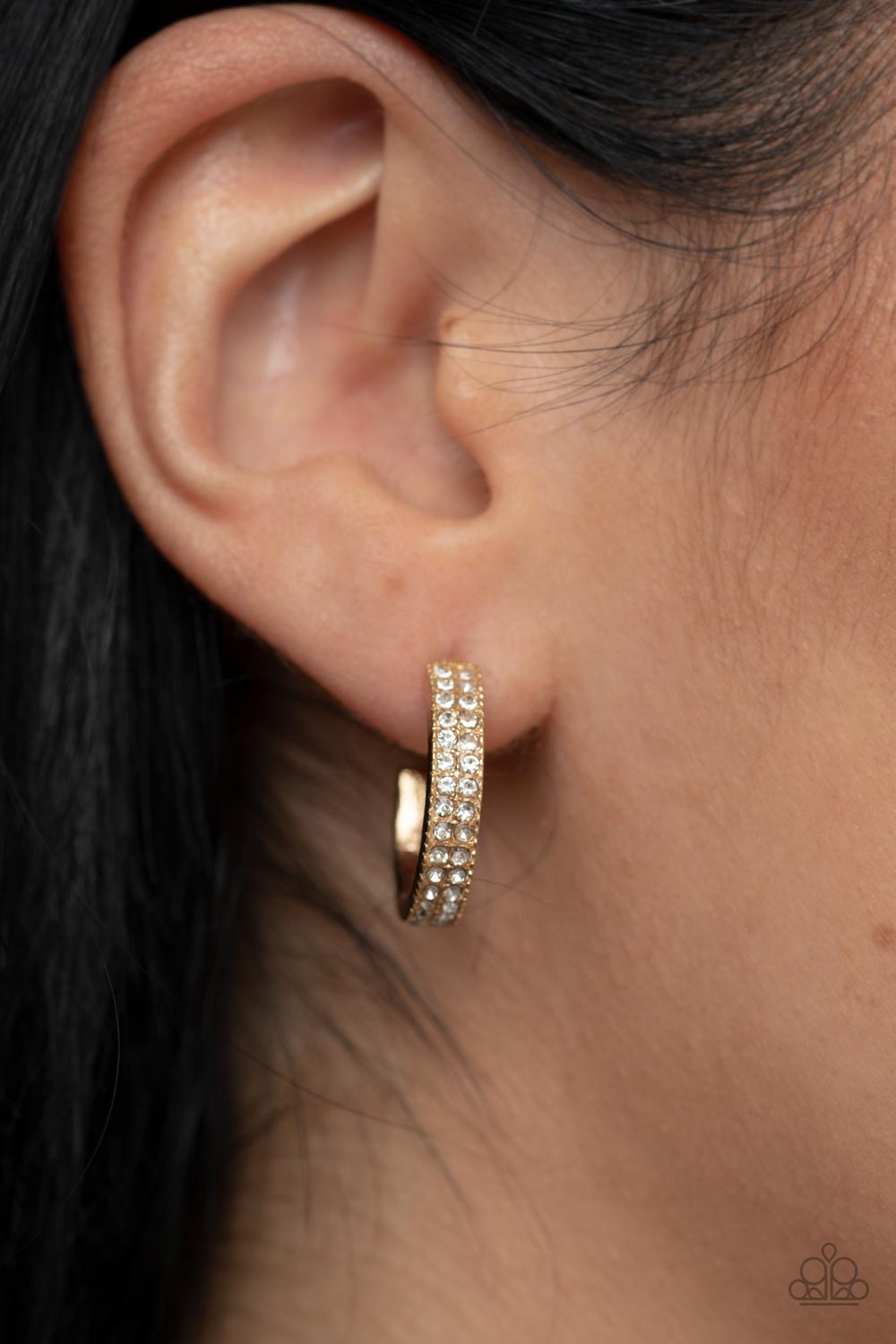 Paparazzi Small Town Twinkle - Gold Earrings