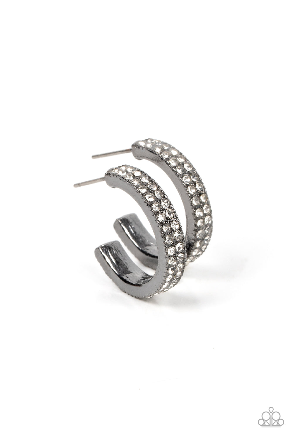 Paparazzi Small Town Twinkle - Black Earrings