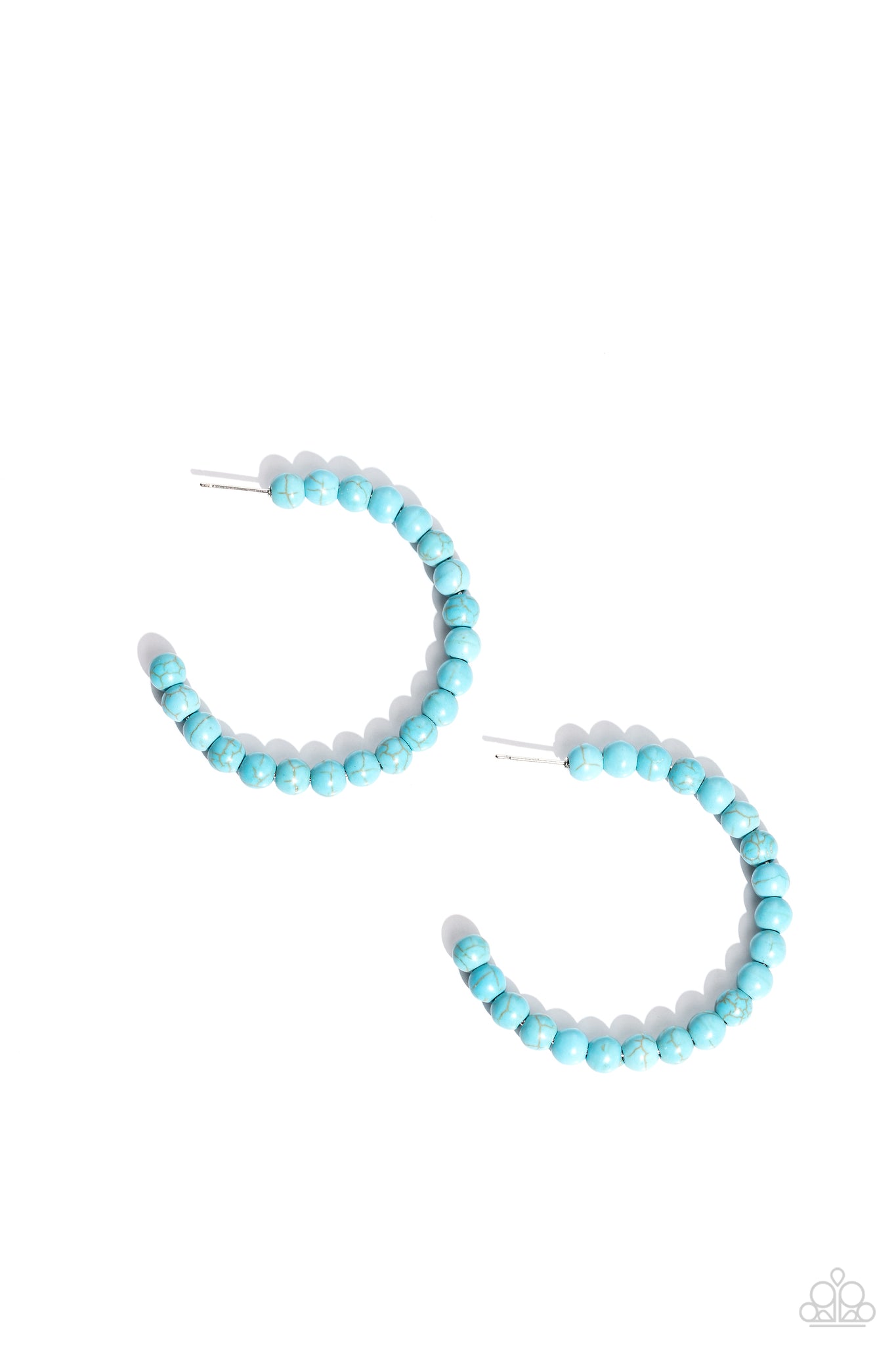Paparazzi Rural Retrograde - Blue Earrings