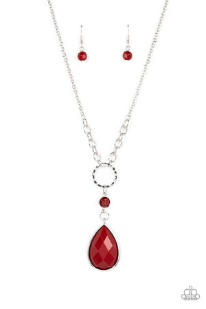 Paparazzi Valley Girl Glamour - Red Necklace