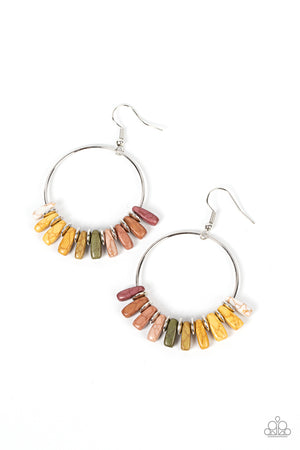 Paparazzi Earthy Ensemble - Multi Earrings (Natural Stone)