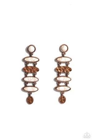 Paparazzi Rustic Reverie - Copper Earrings