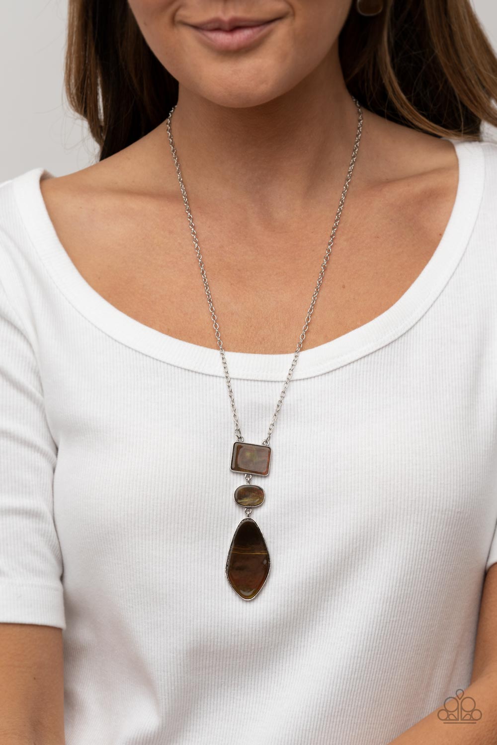 Paparazzi Hidden Cove - Brown Necklace